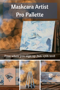 Maskcara Beauty Artist Pro Pallette - www.TheWaitingWarriors.com - Free when you sign up as an Artist January 17th (Maskcara Artist Program's 1st Birthday)