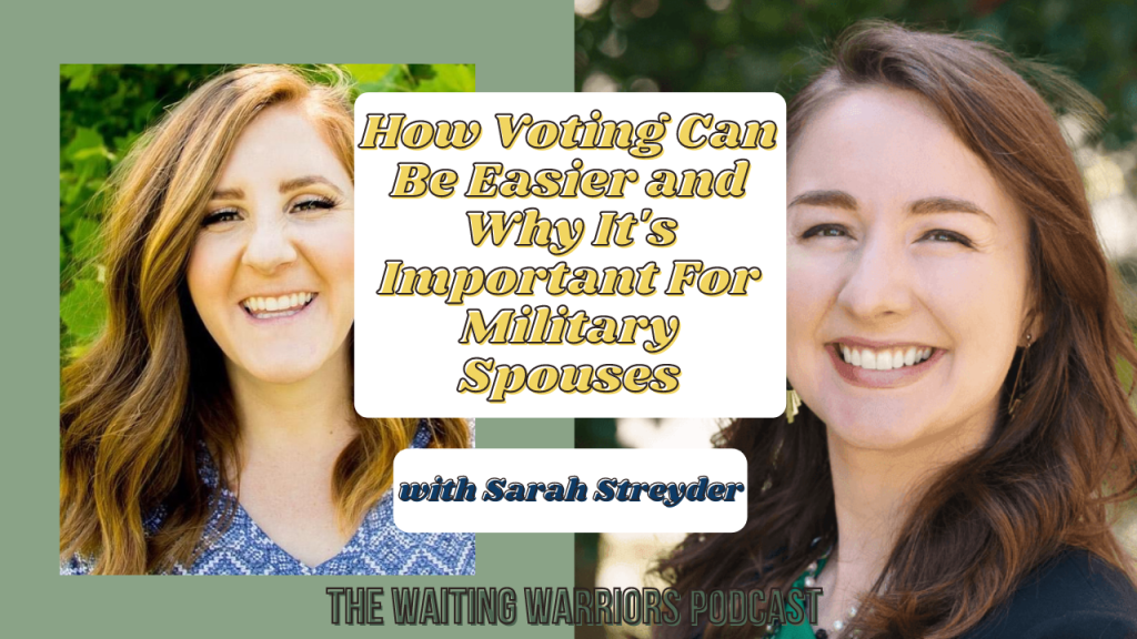 Voting as a military spouse: how it can be easier and why it's important: Picture of two military spouses: Michelle Bowler and Sarah Streyder