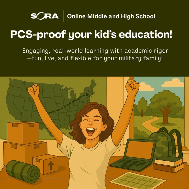 PCS proof your military kid's education with Sora School online classes