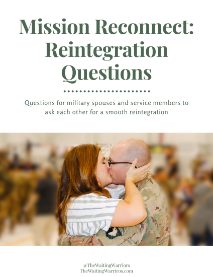 Mission Reconnect: Reintegration Questions title page